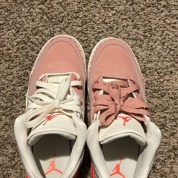air jordans pink retro 3s size w 6.5 - Picture 5 of 6